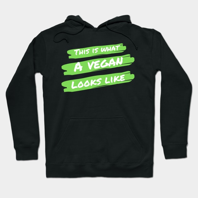 A vegan looks like Hoodie by qrotero